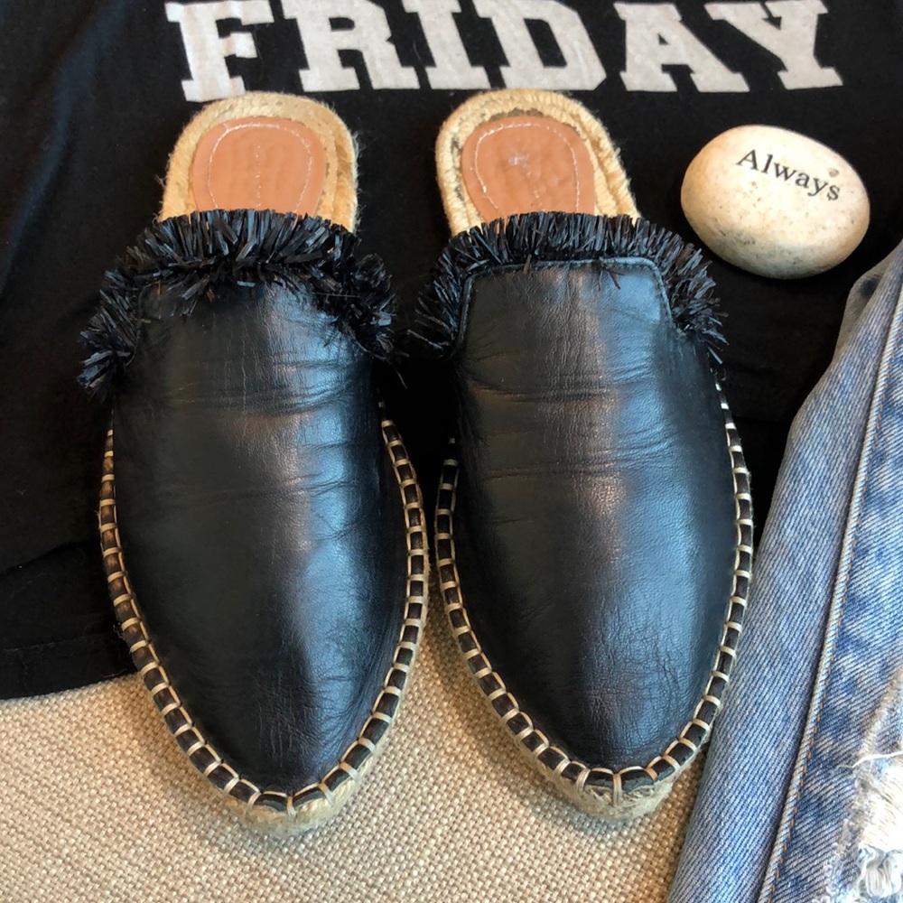 Zara Fabulous Flats Espadrille Slides Mules Shoes
